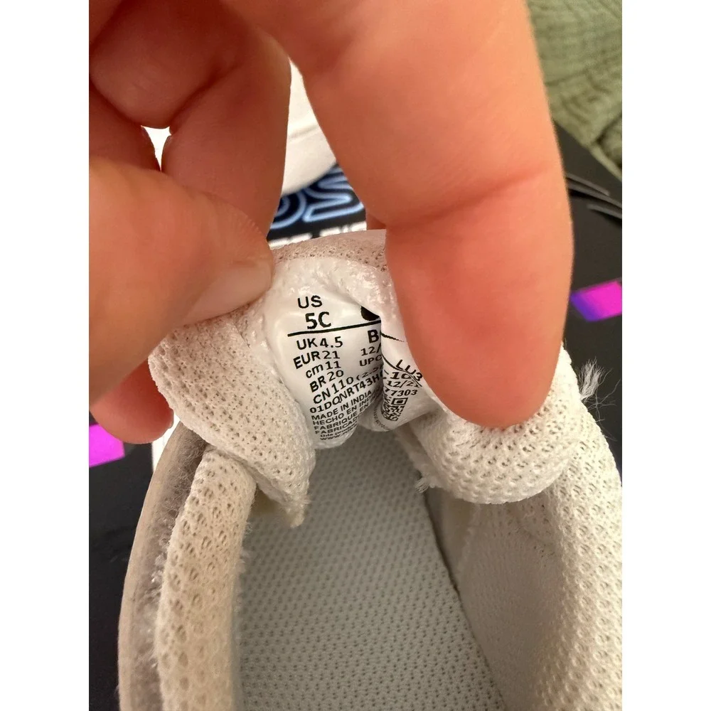 Nike Court Borough Low 2 White Toddler Shoes BQ5453-100 Size 5C